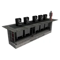 Система подземного сбора мусора на пять баков фото 1