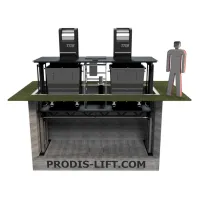 Консольная система сбора ТБО на два контейнера фото 3
