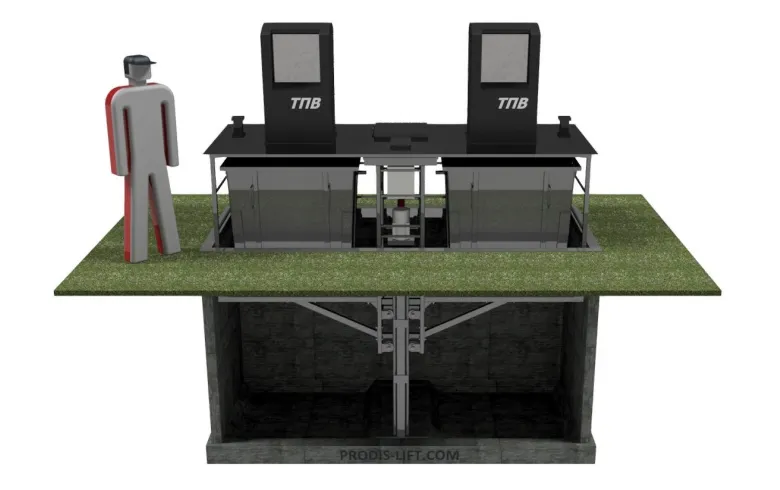 Подземная стоечная система сбора ТБО в готовом приямке фото 3