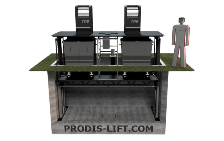 Консольная система сбора ТБО на два контейнера фото 3