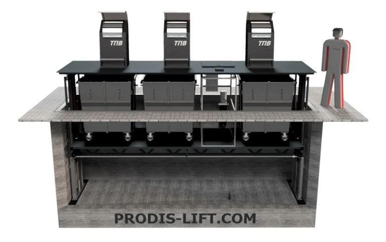 Заглубленная система сбора мусора на три бака фото 3