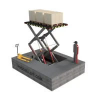 Двухножничные грузовые подъемники фото 4