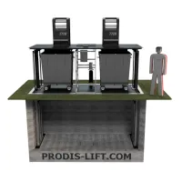 Консольная система сбора ТБО на два контейнера фото 4