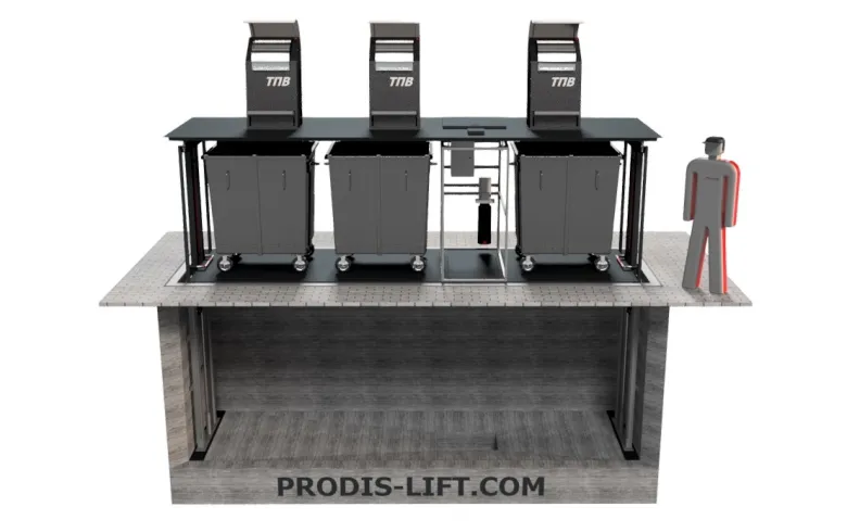 Заглубленная система сбора мусора на три бака фото 4